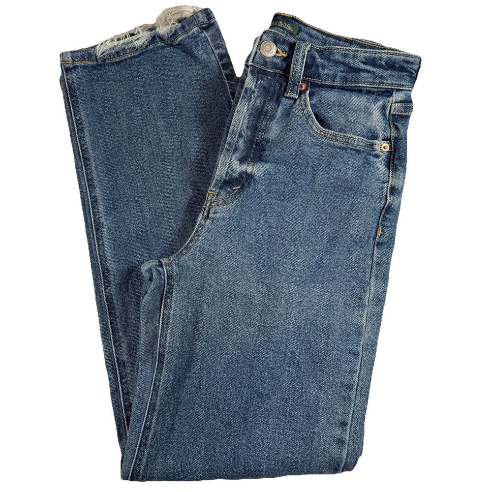 Wild Fable Highest Rise Straight Distressed Button Fly Women's Jeans Size 00‎